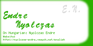 endre nyolczas business card